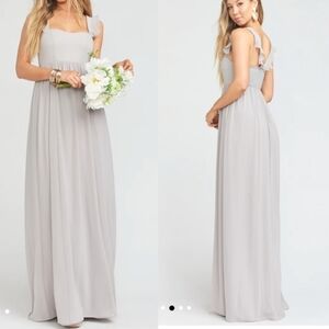 Show Me Your Mumu June Maxi Dress Women's Medium Show Me the Ring Crisp